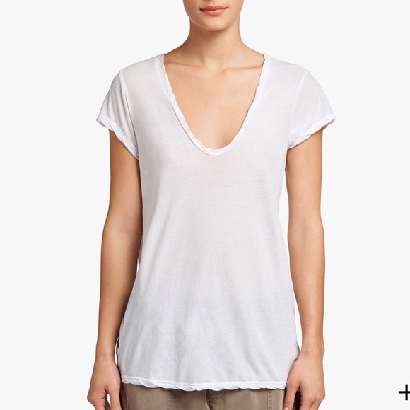 James Perse Tops - James Perse high gauge deep v tee